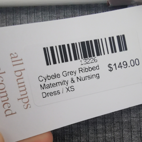 NWT Organic OEKO-TEX Maternity Nursing Dress xs Bamboo made in Canada - Picture 4 of 7